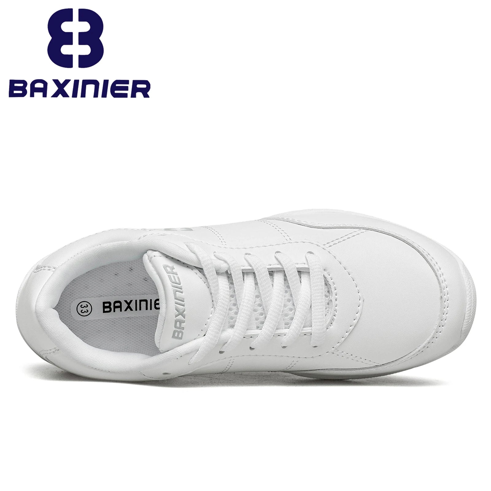 Girls White Cheerleading Shoes Lightweight Youth Cheer Competition Sneakers Kids Training Dance Tennis Walking Shoes