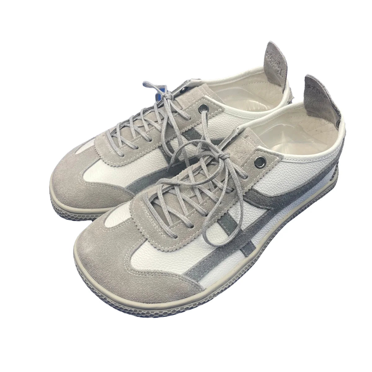 Tipsietoes Sprinng Autumn Genuine Leather Barefoot Sneaker Women Flat Soft Thin Out Sole Zero Drop Wider Toe Box Light Weight