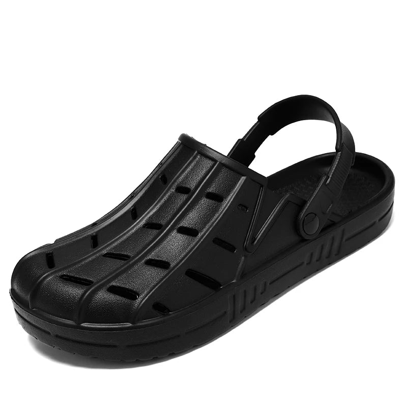 Rubber Sandals Men Clogs Beach Garden Shoes For Wide Foot Zuecos Hombre Cholas Plus Big Size 50 51 52 53 54 55 56 57 58
