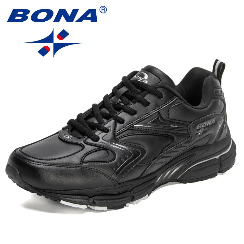 BONA  New Designers Luxury Brand Trendy Sneakers Men Casual Shoes Breathable Outdoor Walking Footwear Man Leisure Comfy Shoe