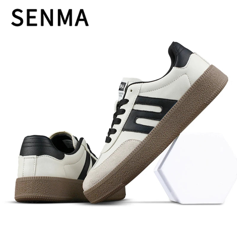 SENMA Women's & Men's Fashion Sneakers Vibration Height Increase Shoes Lightweight Comfortable Casual Skateboarding Walking Shoe