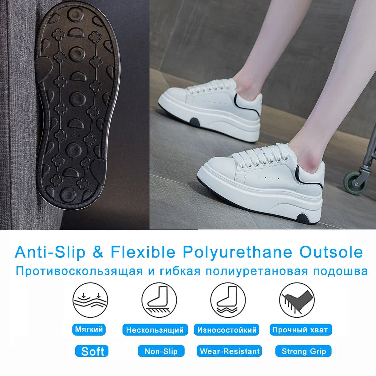 Fujin 6cm Microfiber Leather Boots Spring Women Fashion Chunky Sneaker Vulcanize Autumn Motorcycle Platform Wedge Flats Shoes