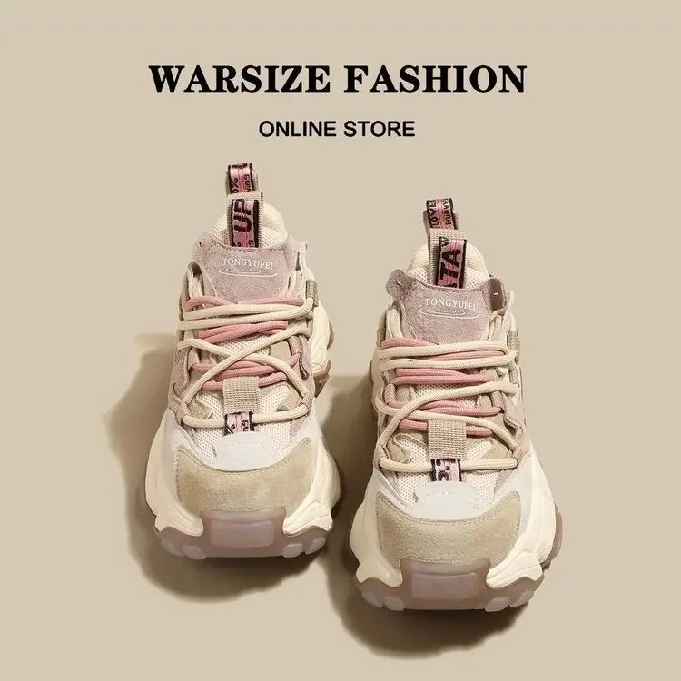 Fujin 6cm Genuine Leather Vulcanize High Brand Comfy Summer Chunky Sneaker Loafer Spring Autumn Platform Vulcanize Women Shoes